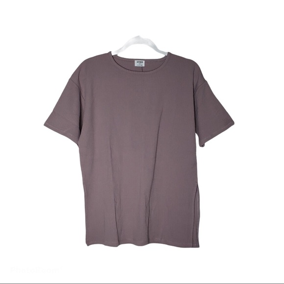 ribbed crew neck top - Picture 1 of 4